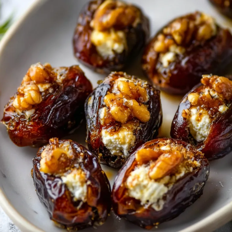 Gourmet Roasted Stuffed Dates with Goat Cheese Recipe | Easy & Delicious Appetizer