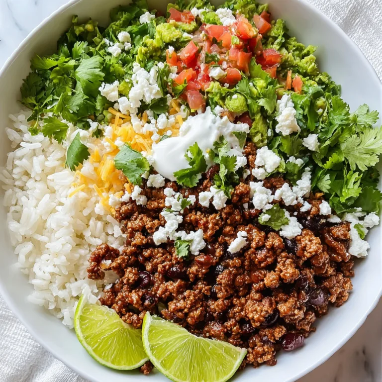 Ground Beef Burrito Bowl with Cilantro Rice | Easy & Flavorful Recipe