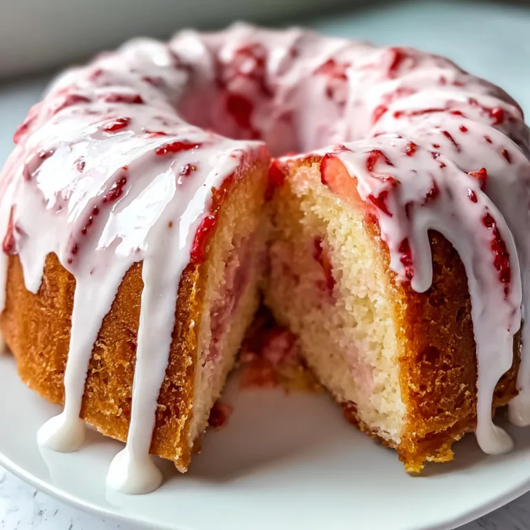 Homemade Strawberry Cream Cheese Pound Cake Recipe – Moist & Delicious!