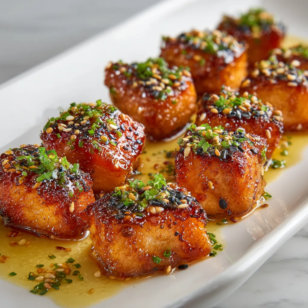 Delicious Hot Honey Salmon Bites Recipe – Sweet & Spicy Seafood Appetizer