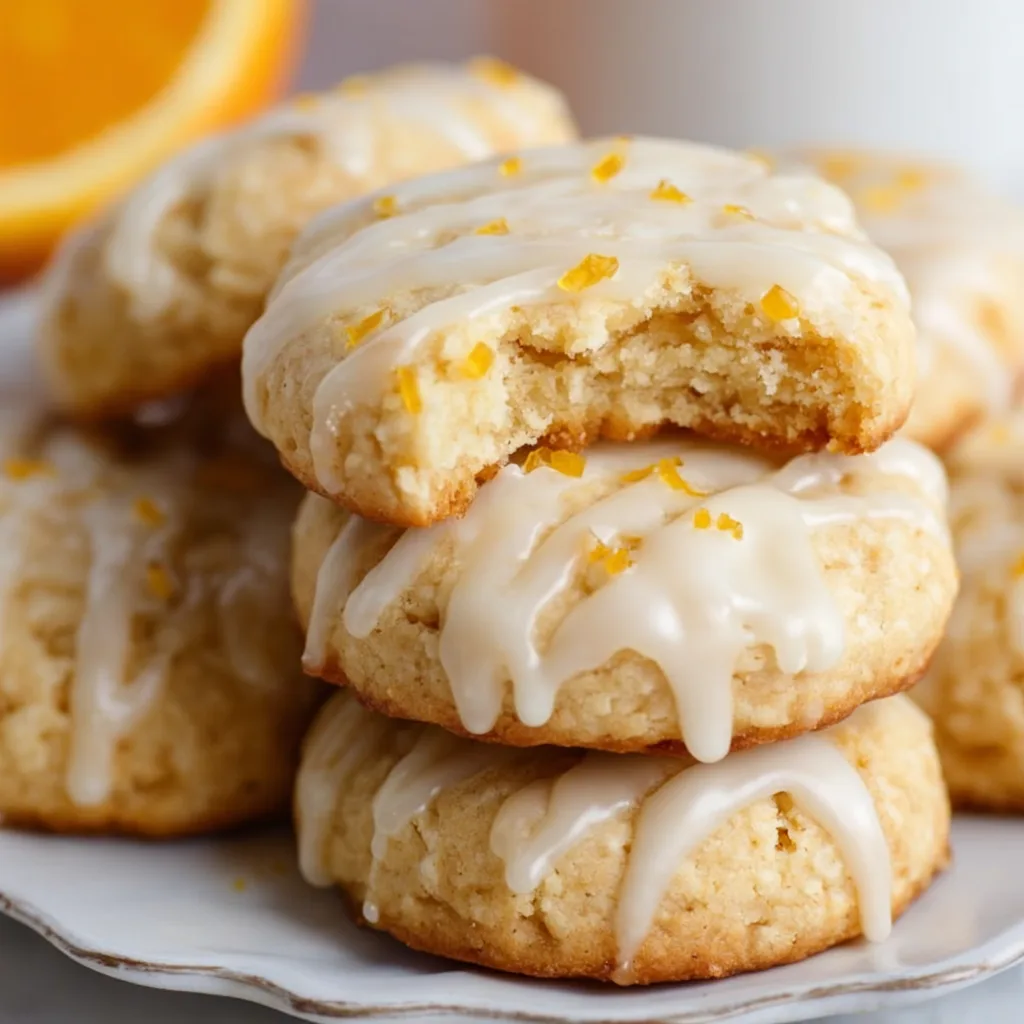 Delicious Iced Almond Flour Orange Cookies | Gluten-Free Citrus Treats