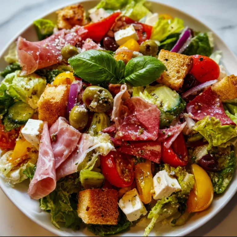 Fresh Italian Chopped Salad Recipe | Easy & Healthy Mediterranean Salad