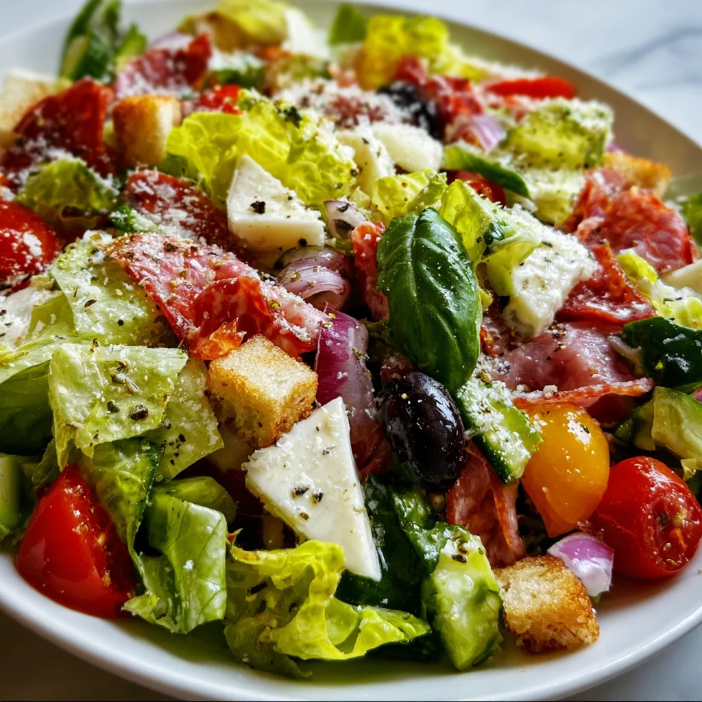 Fresh Italian Chopped Salad Recipe | Easy & Healthy Mediterranean Salad
