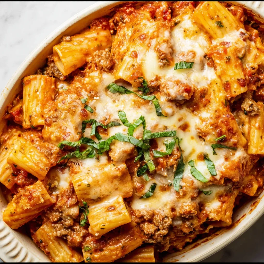 Delicious Italian Sausage Pasta Bake Recipe | Easy Hearty Dinner Idea