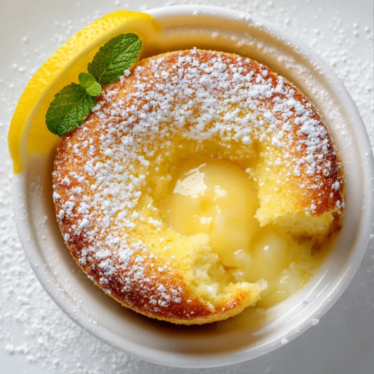 Decadent Lemon Lava Cake Dessert – Gooey, Zesty & Irresistible Treat