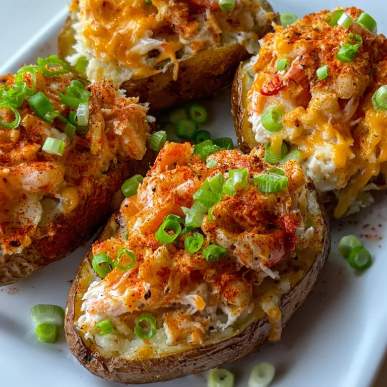 Loaded Cajun Seafood Stuffed Potatoes | Delicious Spicy Cajun Recipe