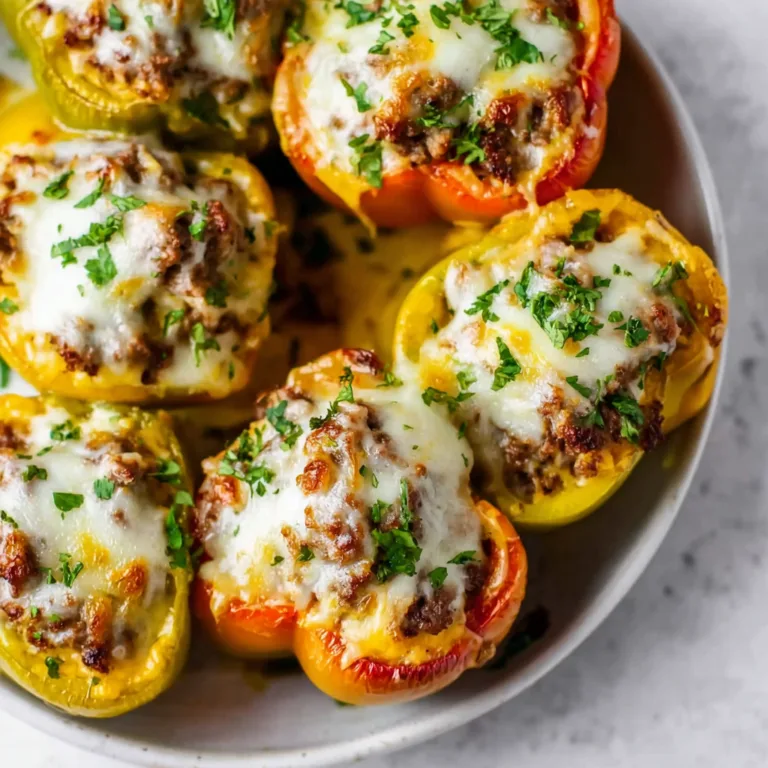 Low-Carb Keto Cheeseburger Stuffed Peppers | Healthy Keto Recipe