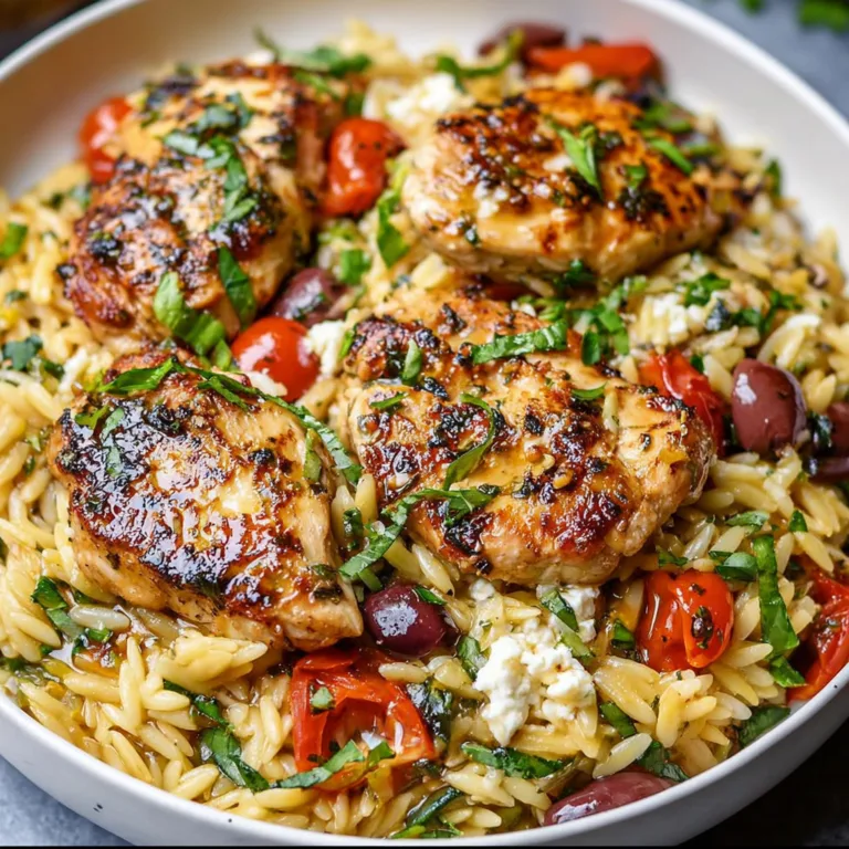Mediterranean Chicken Orzo Recipe | Easy & Flavorful One-Pot Meal