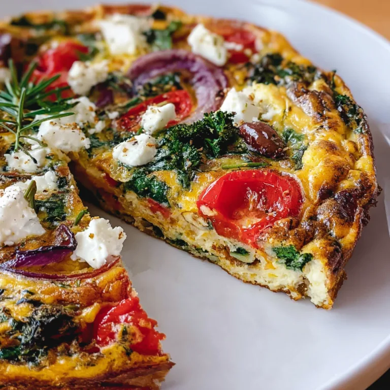 Mediterranean Frittata Veggie Breakfast | Healthy & Flavorful Morning Recipe