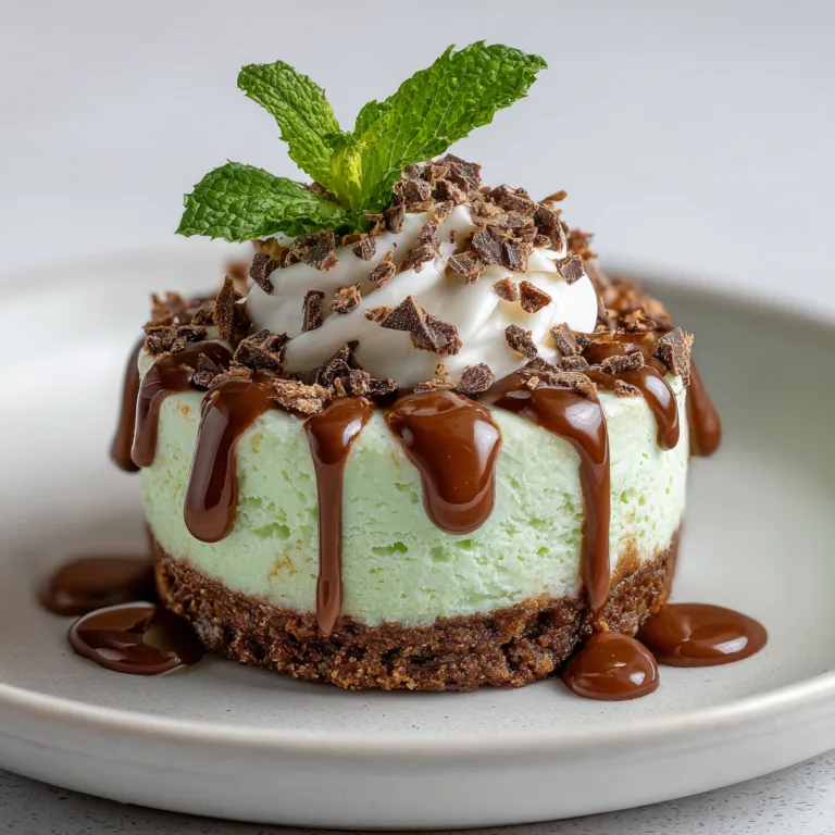 Mini Andes Mint Chocolate Cheesecake Recipe | Easy & Delicious Dessert