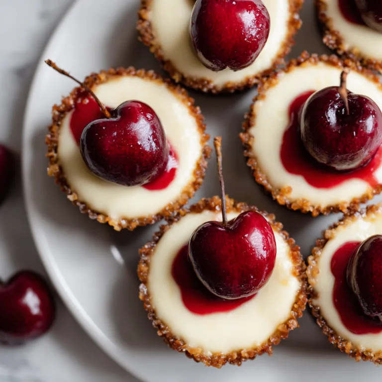 Delicious Mini Cherry Cheesecakes Recipe | Easy & Creamy Desserts