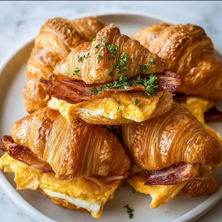 Delicious Mustard Croissant Breakfast Sandwiches | Easy & Flavorful Recipe