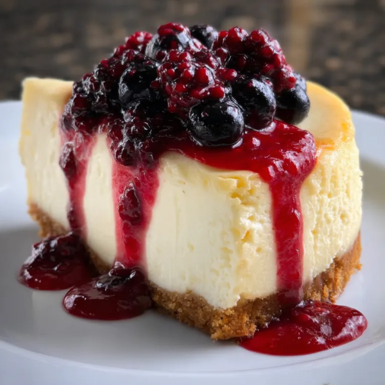 Delicious New York Cheesecake with Berry Twist Recipe | Creamy & Fruity Dessert