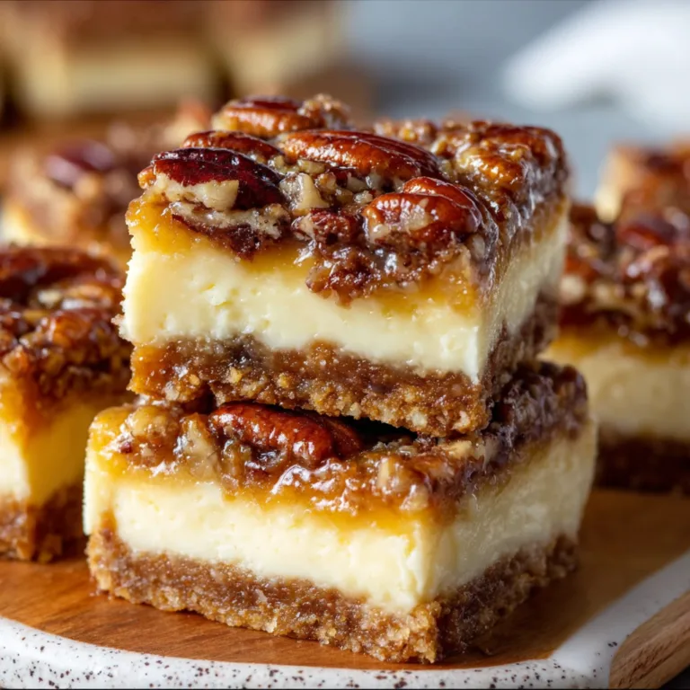 Delicious Pecan Pie Cheesecake Bars Recipe – Easy & Creamy Dessert Treat