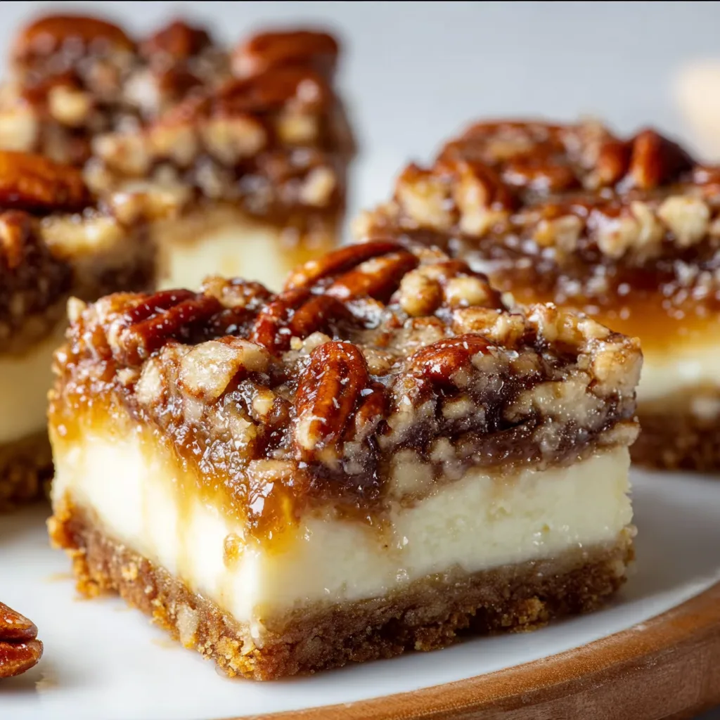 Delicious Pecan Pie Cheesecake Bars Recipe – Easy & Creamy Dessert Treat