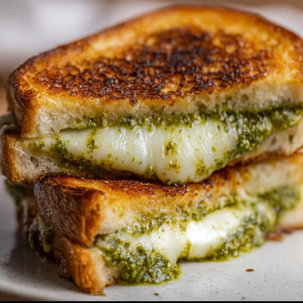 Delicious Pesto Grilled Cheese Recipe | Easy & Flavorful Sandwich Idea