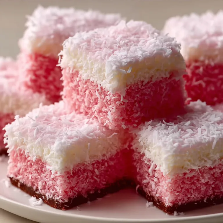 Delicious Pink Coconut Snowball Cake Bars Recipe – Sweet & Easy Dessert