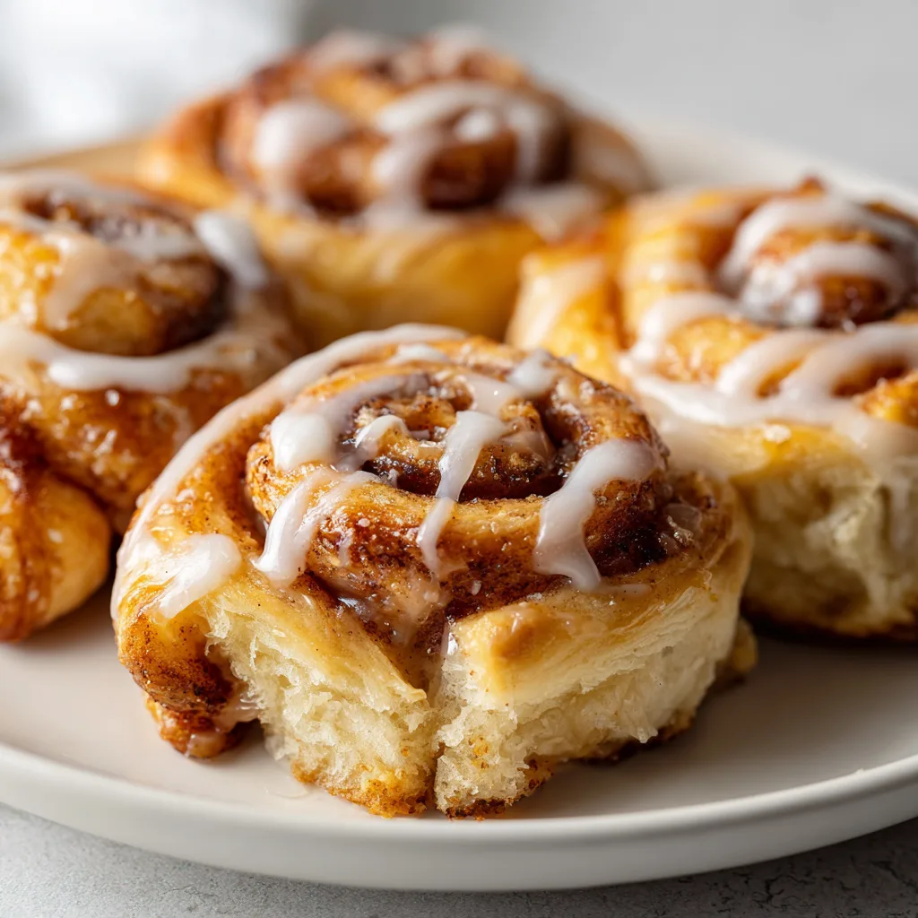 Delicious Puff Pastry Cinnamon Rolls with Sweet Maple Icing Recipe