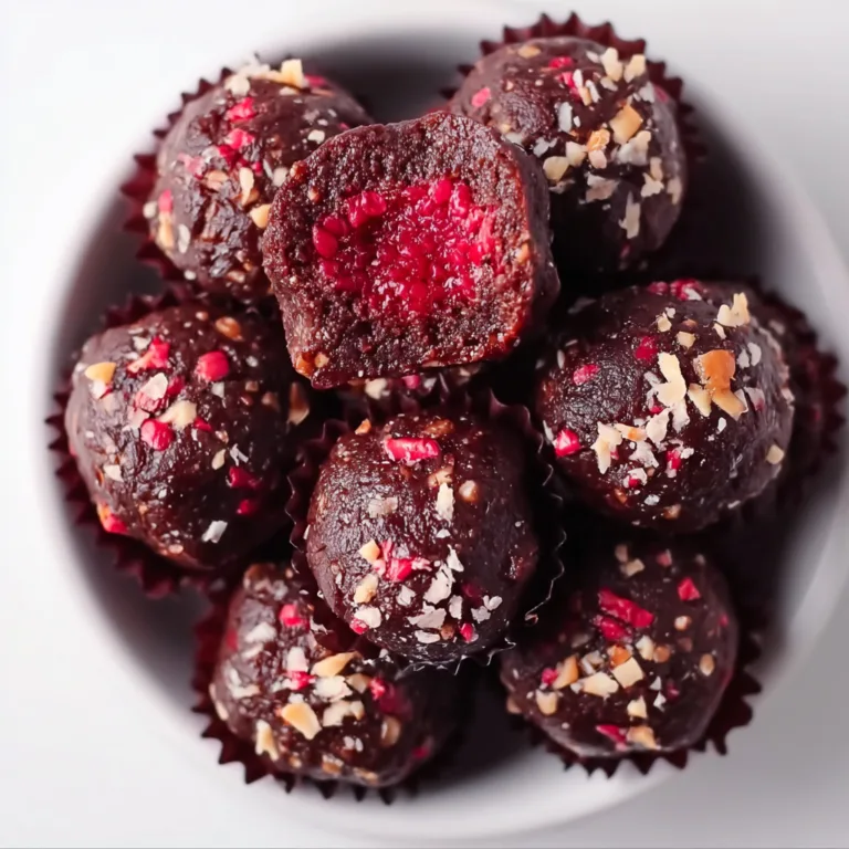 Raspberry Brownie Date Energy Bites | Healthy & Delicious Snack Recipe