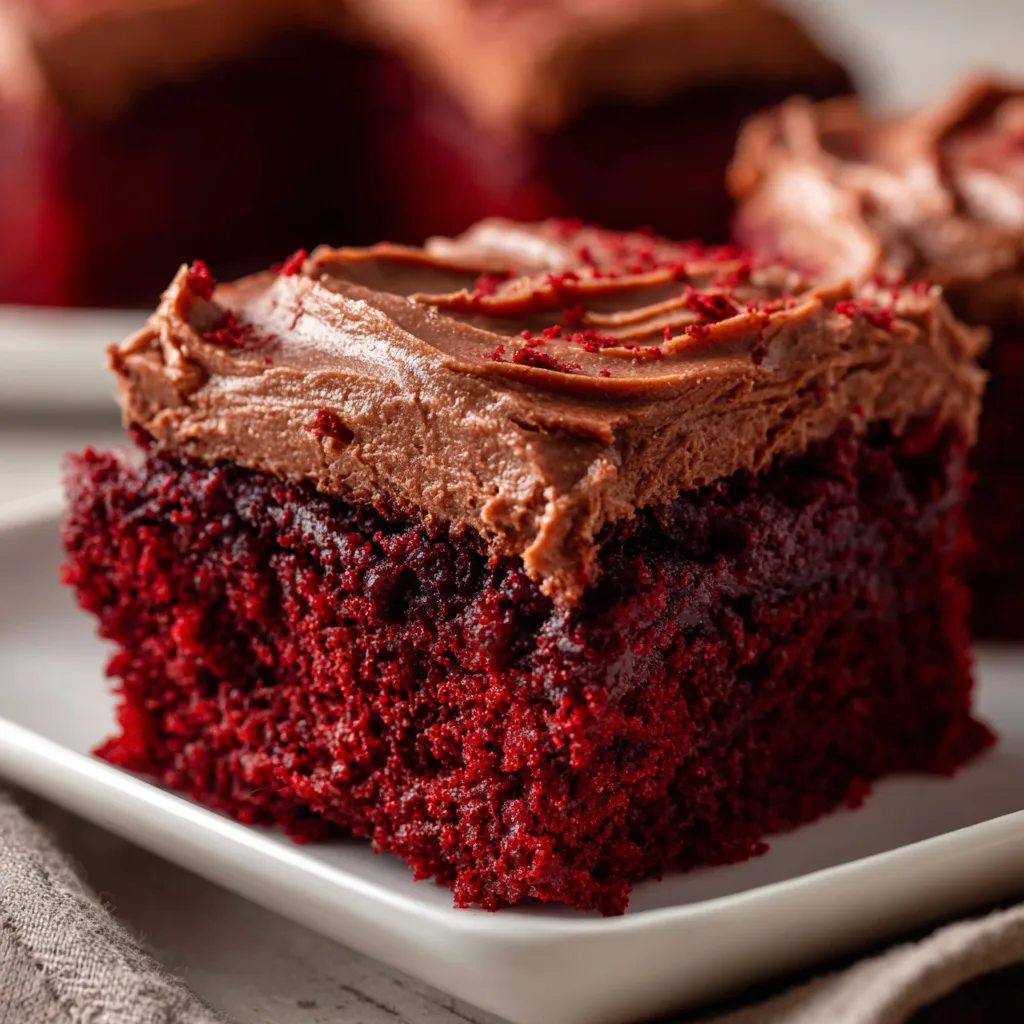 Decadent Red Velvet Brownies with Creamy Chocolate Frosting Recipe
