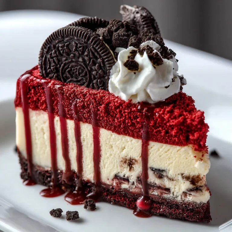 Decadent Red Velvet Oreo Cheesecake Recipe – Perfectly Creamy & Delicious