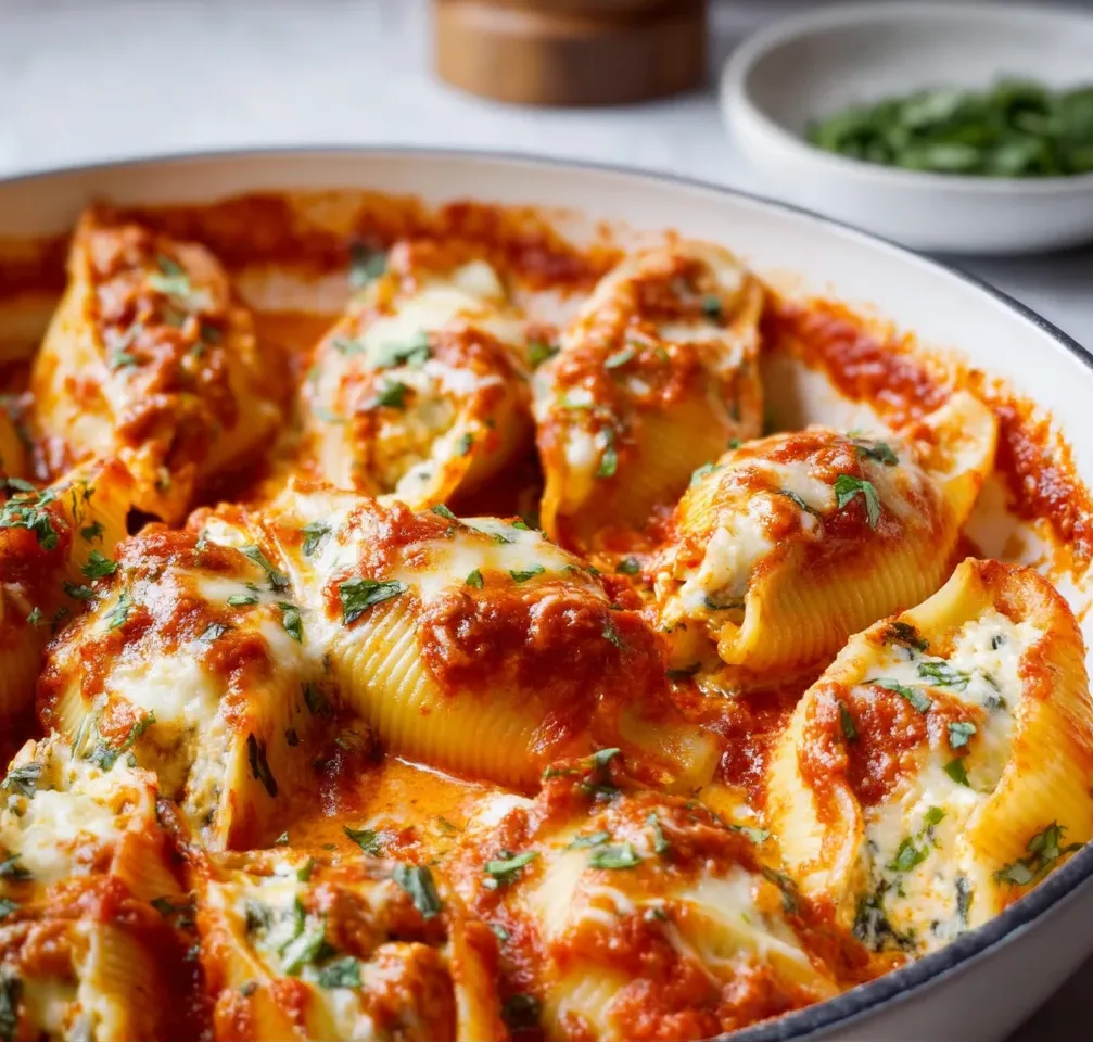 Creamy Ricotta Stuffed Shells Recipe | Easy Baked Pasta Dish