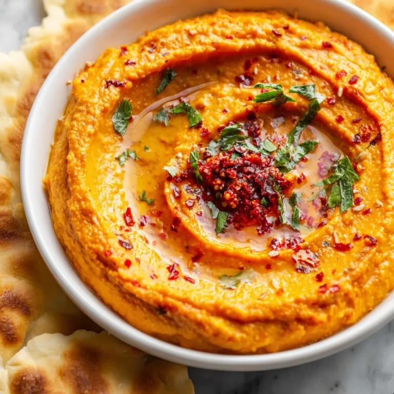 Delicious Roasted Red Pepper Hummus Recipe | Easy & Healthy Dip