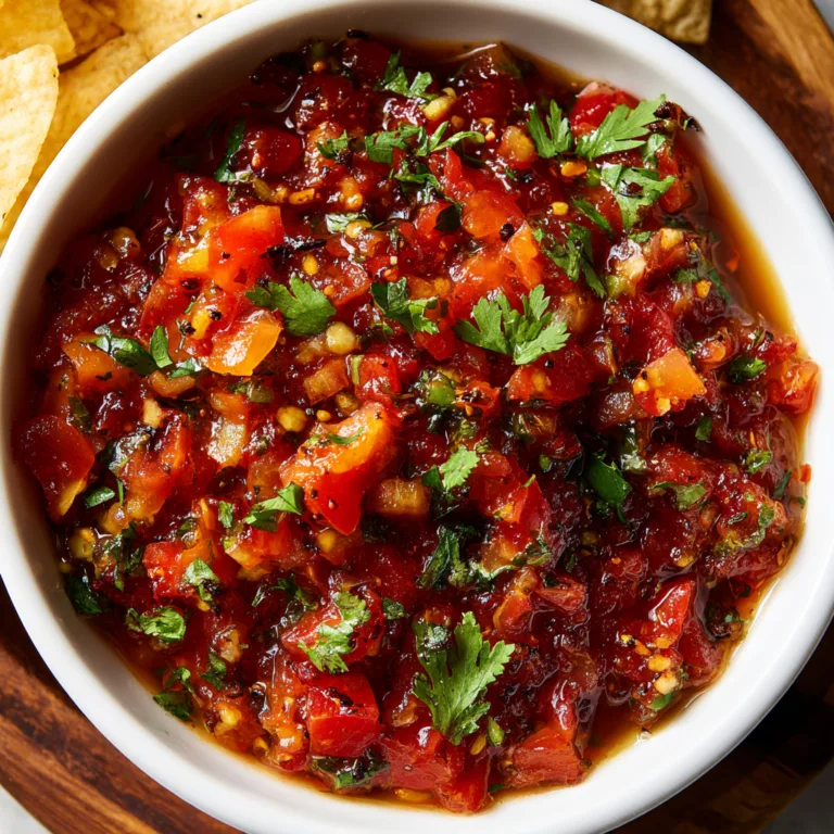 Zesty Roasted Tomato Salsa Recipe | Fresh & Flavorful Homemade Salsa