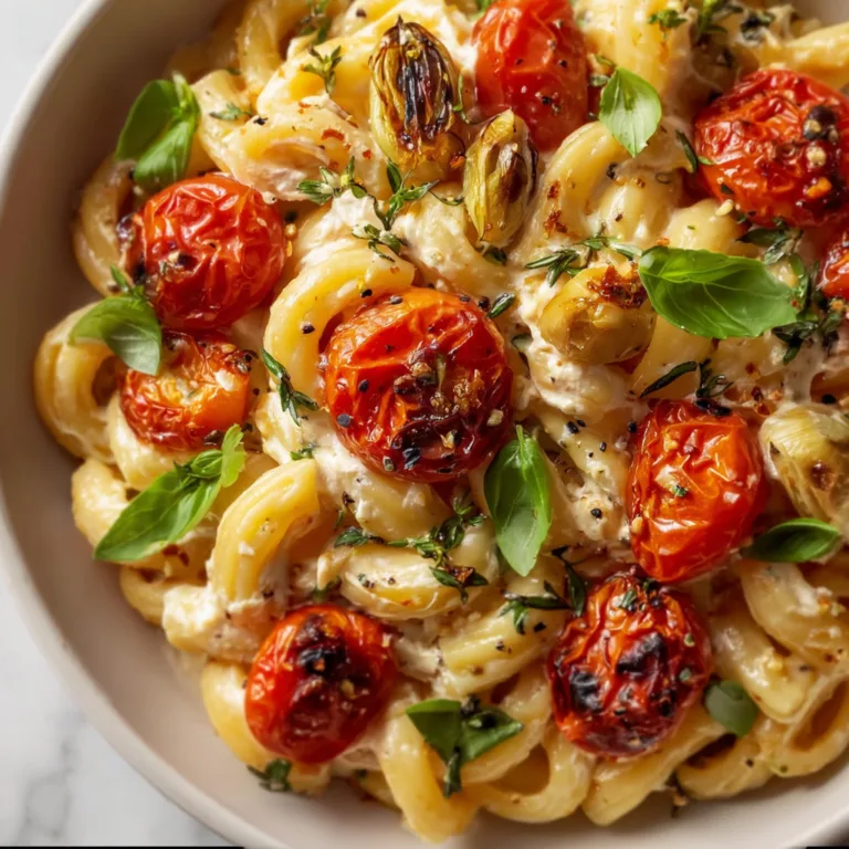 Roasted Tomato and Garlic Ricotta Pasta Recipe | Easy & Delicious Meal