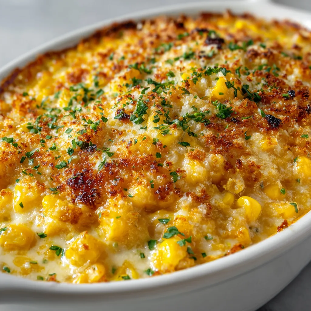 Ruth’s Chris Creamed Corn Au Gratin Recipe | Delicious Cheesy Side Dish