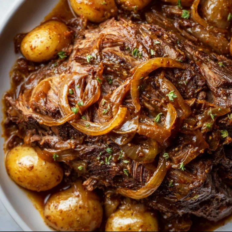 Slow Cooker French Onion Roast Recipe – Easy, Tender & Flavorful Meal