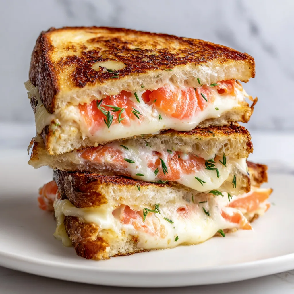 Delicious Smoked Salmon Grilled Cheese Recipe | Gourmet Sandwich Ideas