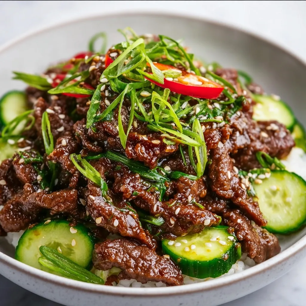 Spicy Keto Korean Beef with Cucumber Salad | Low-Carb & Flavorful Recipe