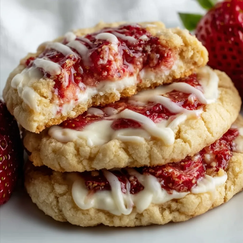 Delicious Strawberry Cheesecake Cookies Recipe – Soft & Fruity Treats