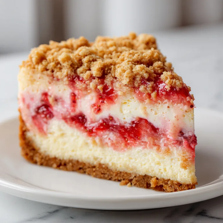 Delicious Strawberry Crunch Cheesecake Recipe | Creamy & Crunchy Dessert Delight