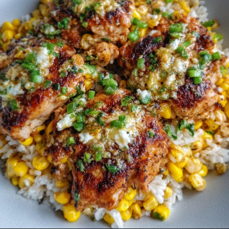 Street Corn Chicken Rice Bowl | Delicious & Flavorful Mexican-Inspired Meal