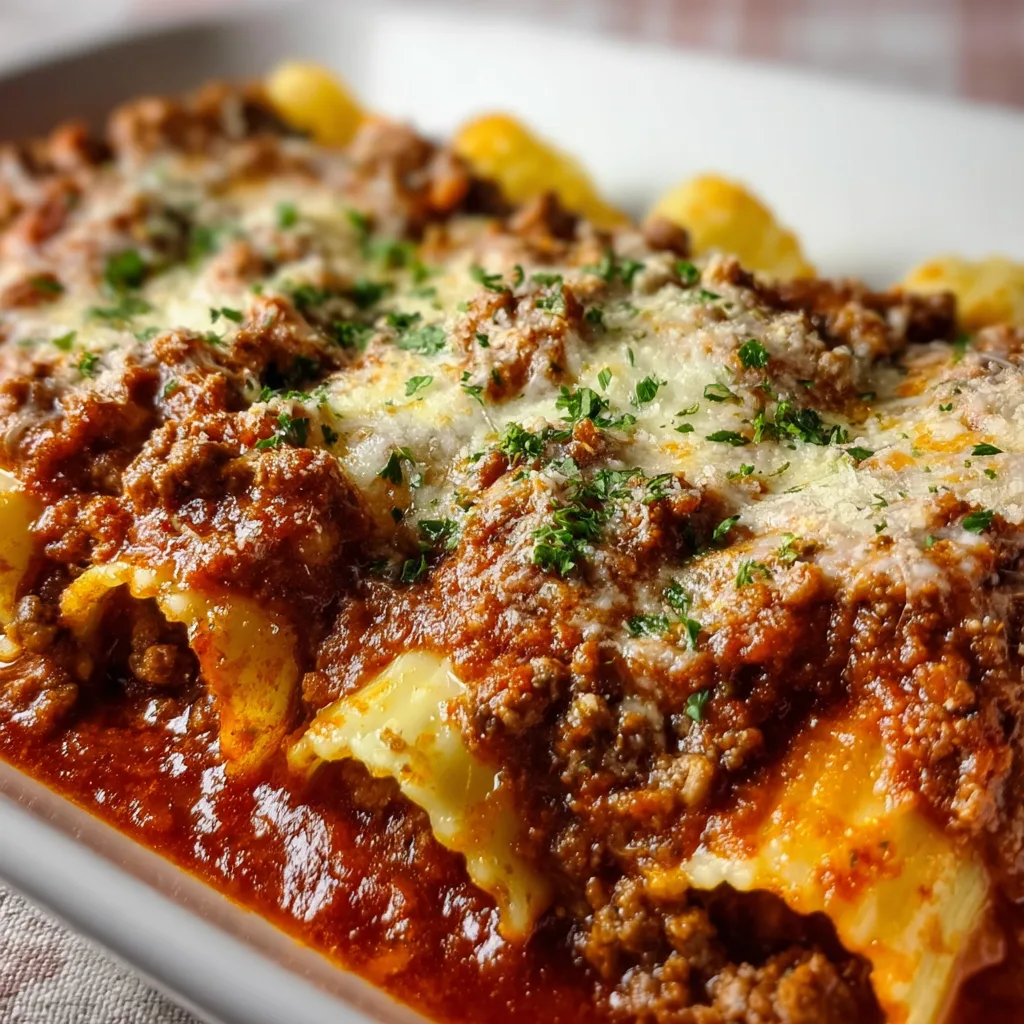 Stuffed Manicotti with Rich Meat Sauce | Classic Italian Pasta Recipe