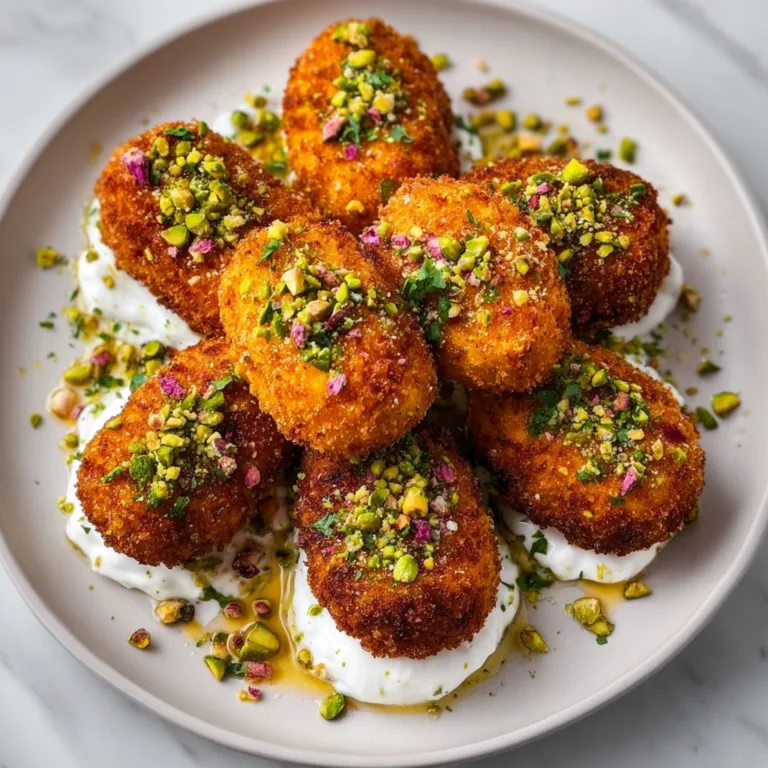 Sweet Potato Croquettes with Creamy Burrata Dip & Crunchy Pistachio | Delicious Appetizer Recipe