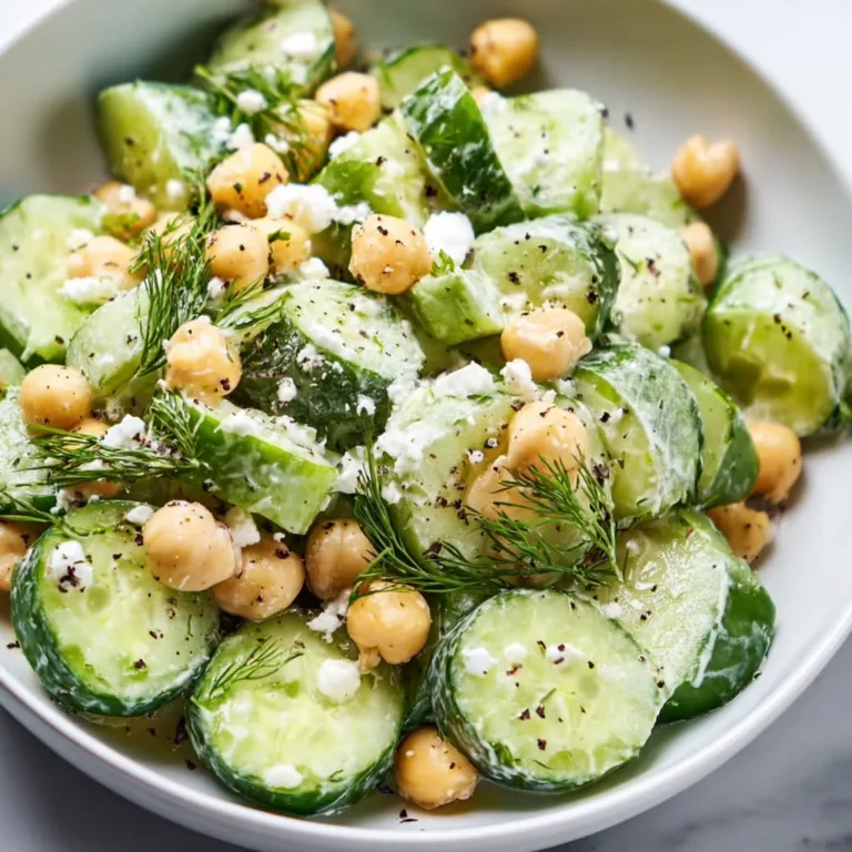 Tasty Cucumber Chickpea Dill Salad Recipe | Fresh & Healthy Mediterranean Salad
