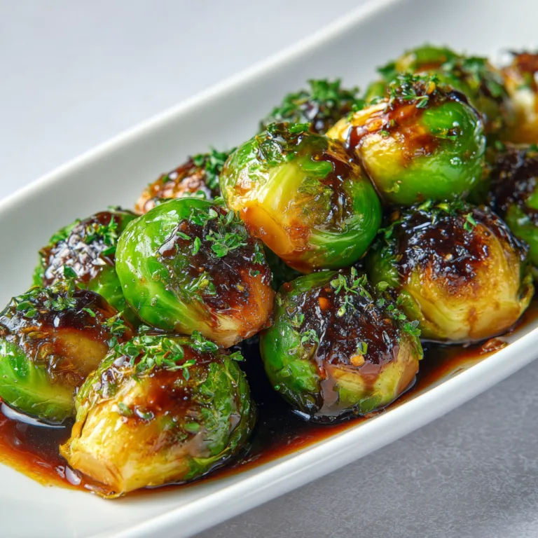 Delicious Teriyaki Glazed Brussels Sprouts Recipe | Easy & Flavorful Side Dish
