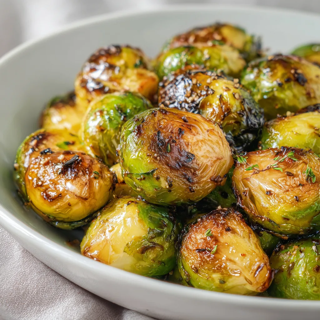 Delicious Teriyaki Glazed Brussels Sprouts Recipe | Easy & Flavorful Side Dish