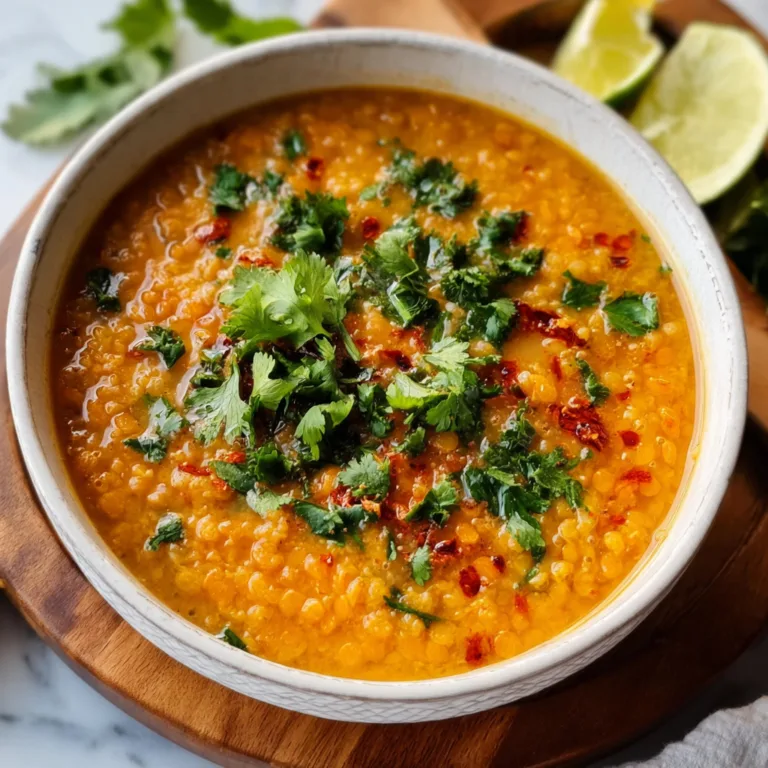 Authentic Thai Coconut Red Lentil Soup Recipe | Creamy & Spiced
