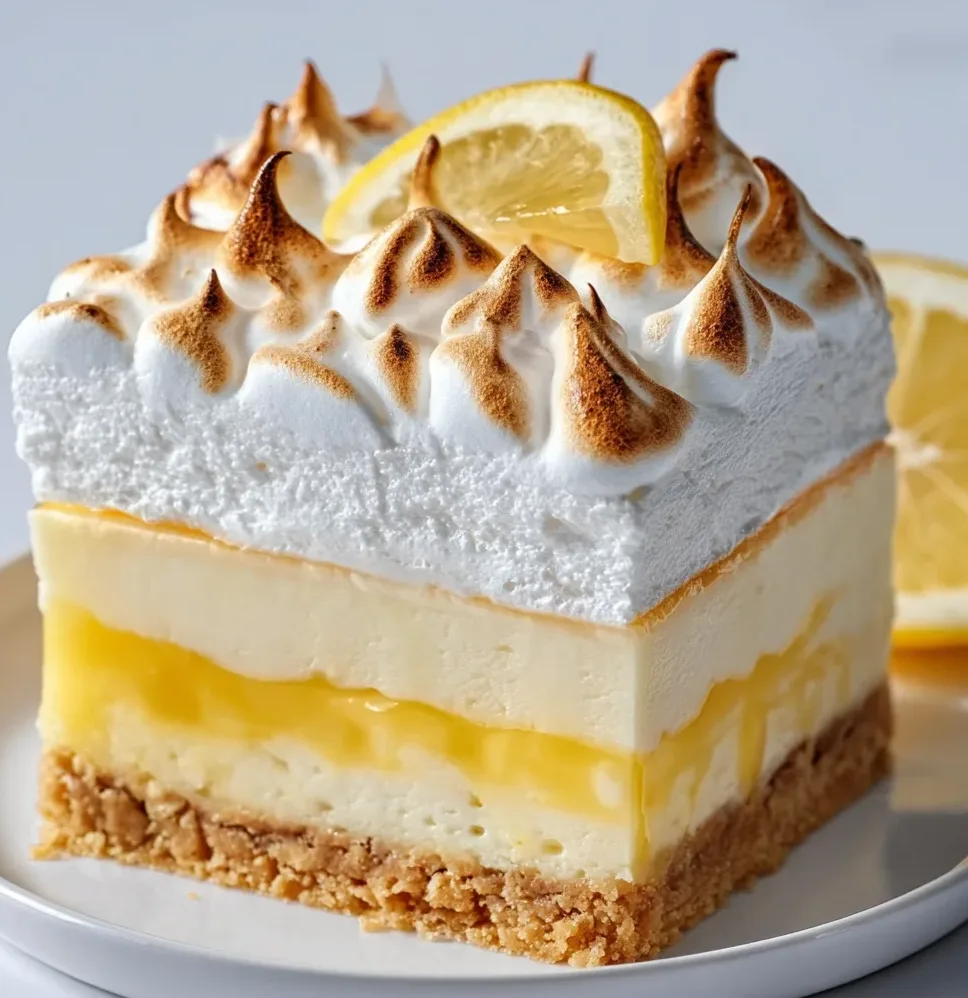 Delicious Triple Lemon Meringue Cheesecake Recipe | Creamy Citrus Dessert