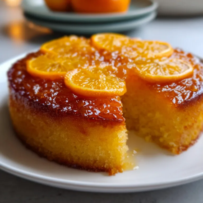 Delicious Upside Down Orange Cake Recipe – Easy & Moist Dessert