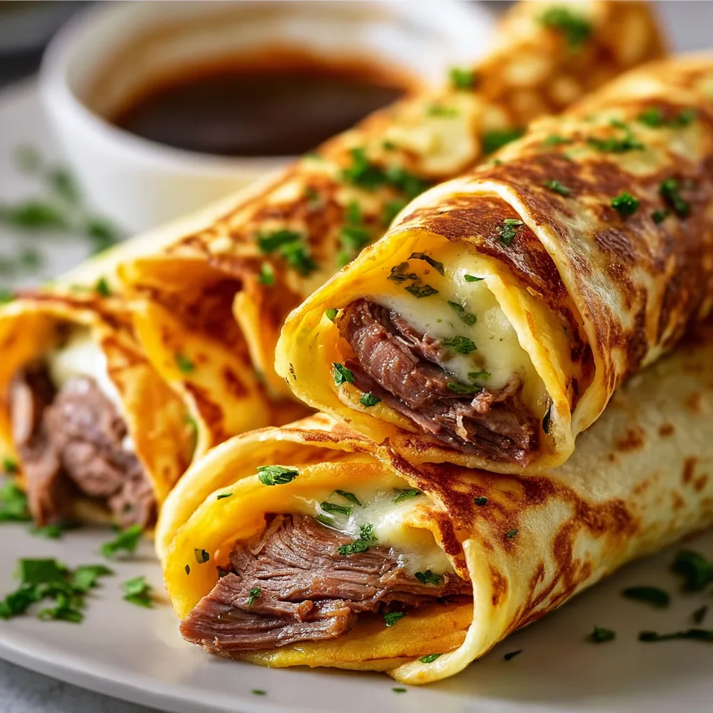 Easy French Dip Tortilla Roll-Ups Recipe | Quick & Delicious Appetizer