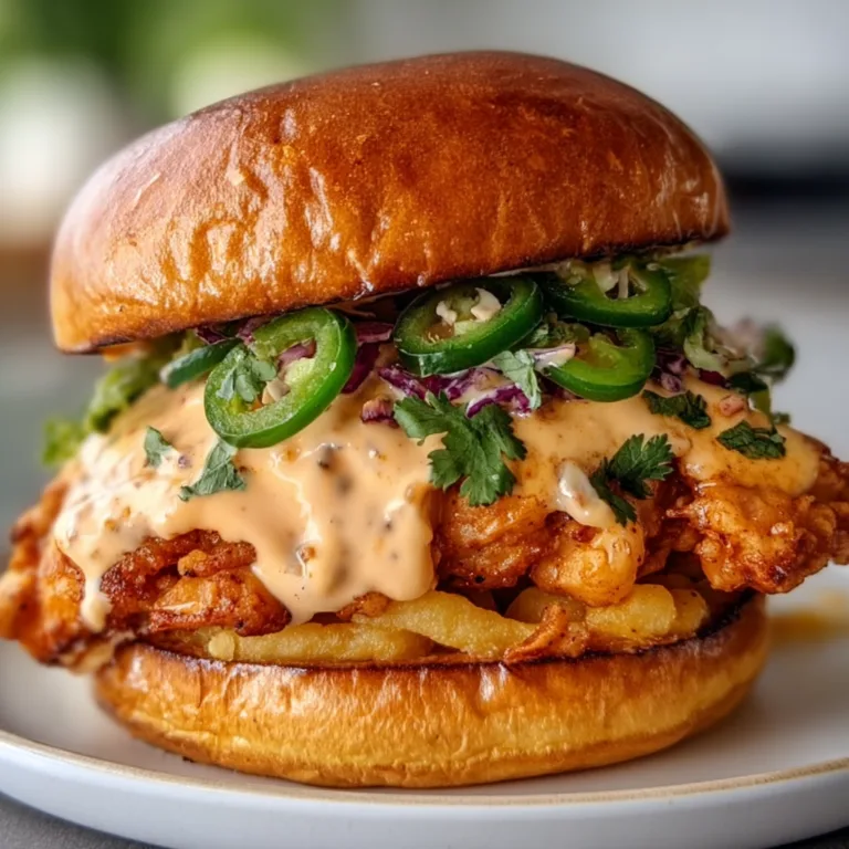 Spicy Jalapeños Chicken Sandwich with Creamy Sauce | Bold & Flavorful Lunch Idea