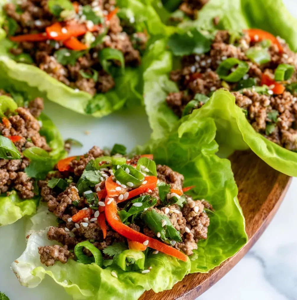 Quick & Easy 15-Minute Ground Beef Lettuce Wraps Recipe | Healthy Dinner Idea