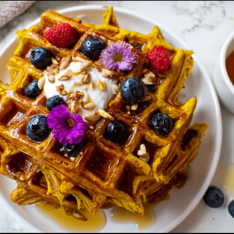 Delicious Anti-Inflammatory Turmeric Waffles Recipe – Healthy & Flavorful Breakfast