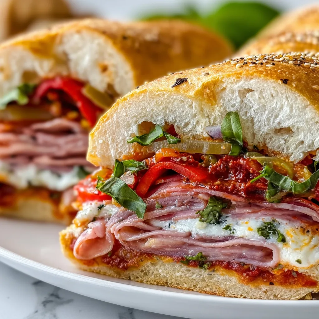 Delicious Baked Italian Grinder Sandwiches Recipe | Easy & Authentic