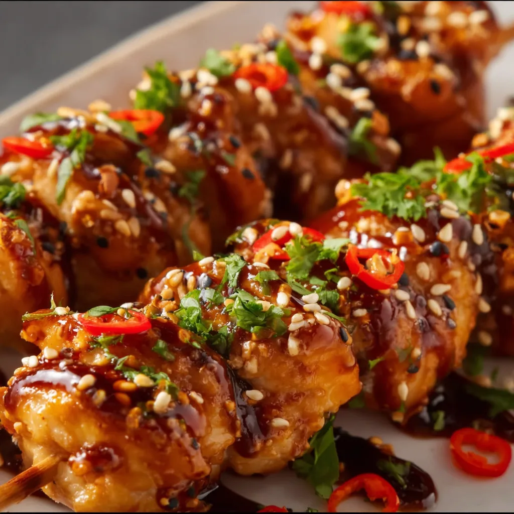 Delicious Bang Bang Chicken Skewers Recipe | Easy & Spicy Grilled Chicken